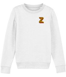  Z Embroidered Organic Kids Sweater