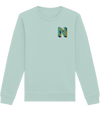 N INITIAL EMBROIDERED ORGANIC SWEATER