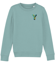  Y Embroidered Organic Kids Sweaters