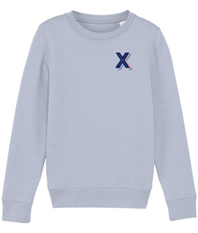  X Embroidered Organic Kids Sweater
