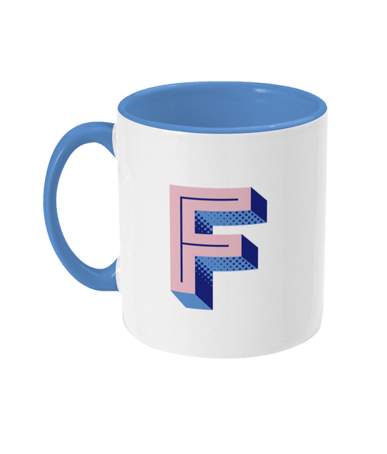 F Initial Mug