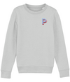 P Initial Embroidered Organic Kids Sweater