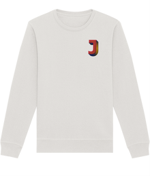  J INITIAL EMBROIDERED ORGANIC SWEATER