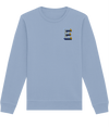 E INITIAL EMBROIDERED ORGANIC SWEATER