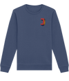 J INITIAL EMBROIDERED ORGANIC SWEATER