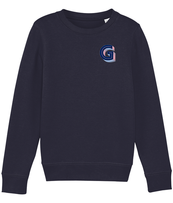 G Embroidered Organic Kids Sweater