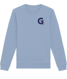  G INITIAL EMBROIDERED ORGANIC SWEATER