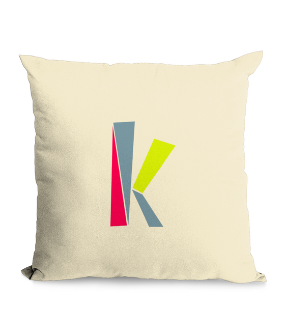 K Natural Throw Cushion