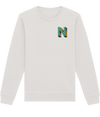 N INITIAL EMBROIDERED ORGANIC SWEATER