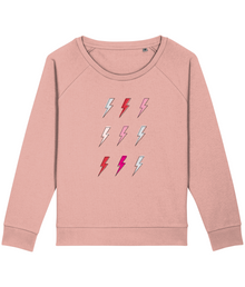  Bolts Organic Pink Sweater