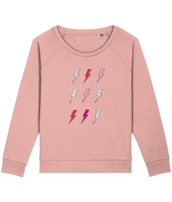 Bolts Organic Pink Sweater