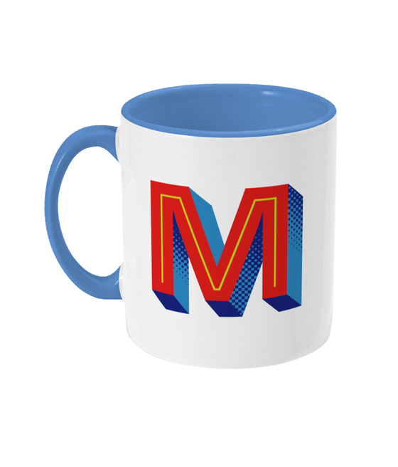 M Initial Mug