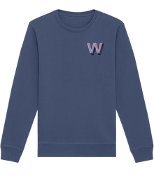  W INITIAL EMBROIDERED ORGANIC SWEATER