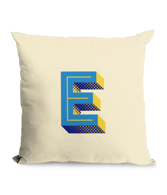 E Natural Throw Cushion