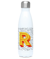 Stainless steel letter R water bottle and flask. Bigkid Collective