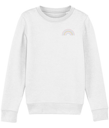  Embroidered Rainbow Organic Kids Sweater