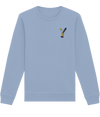 Y INITIAL EMBROIDERED ORGANIC SWEATER