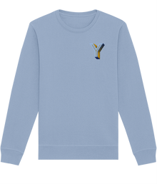  Y INITIAL EMBROIDERED ORGANIC SWEATER