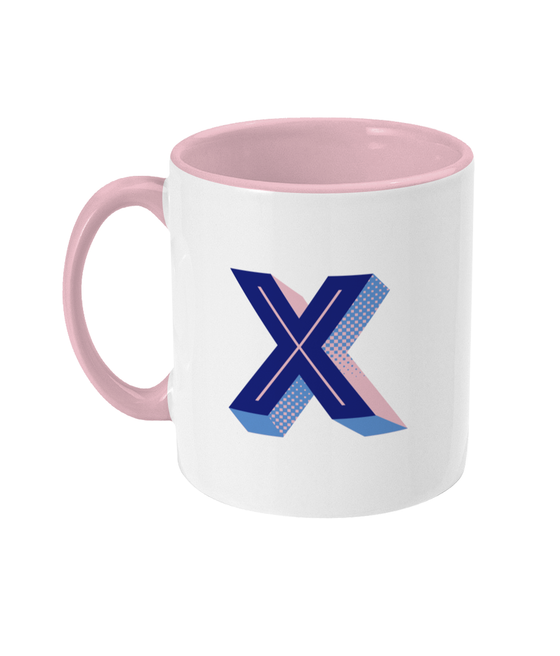 X Initial Mug