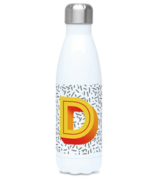  Stainless steel letter D water bottle and flask. Bigkid Collective