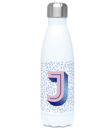  Stainless steel letter J water bottle and flask. Bigkid Collective