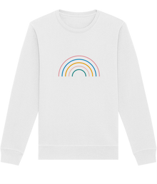  Rainbow Organic White Sweater