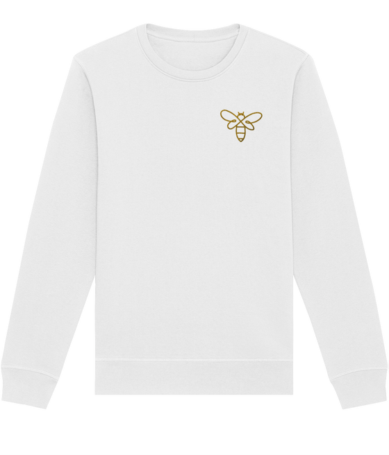 Embroidered Bee Organic Sweater