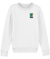 E Embroidered Kids Organic Sweater